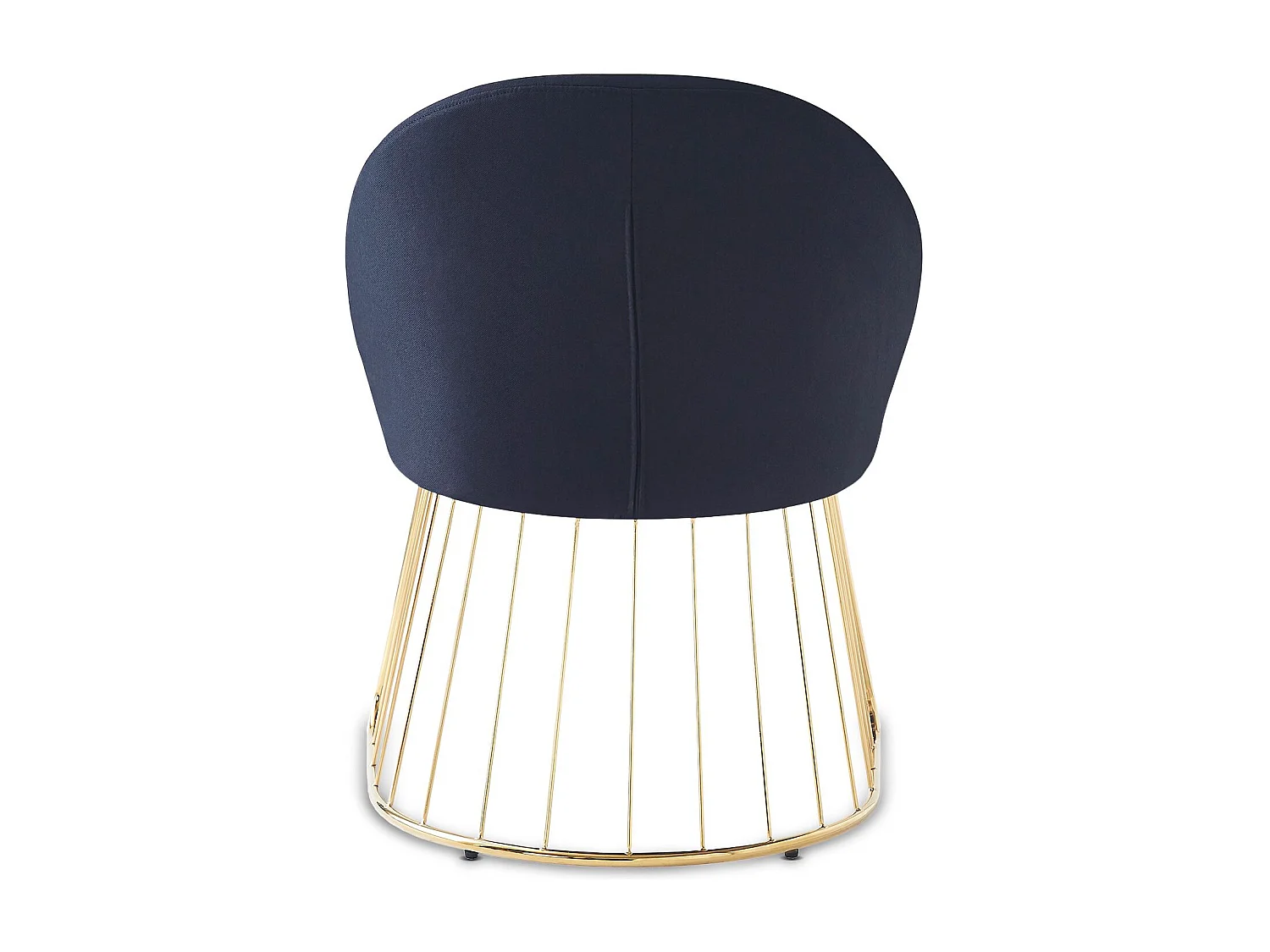 Chaise Design en Tissu "Mayra" 84cm Noir