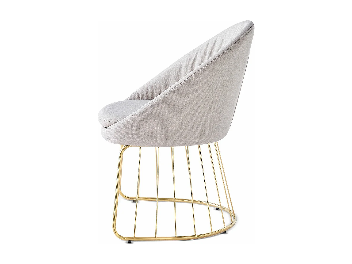 Chaise Design en Tissu "Mayra" 84cm Beige
