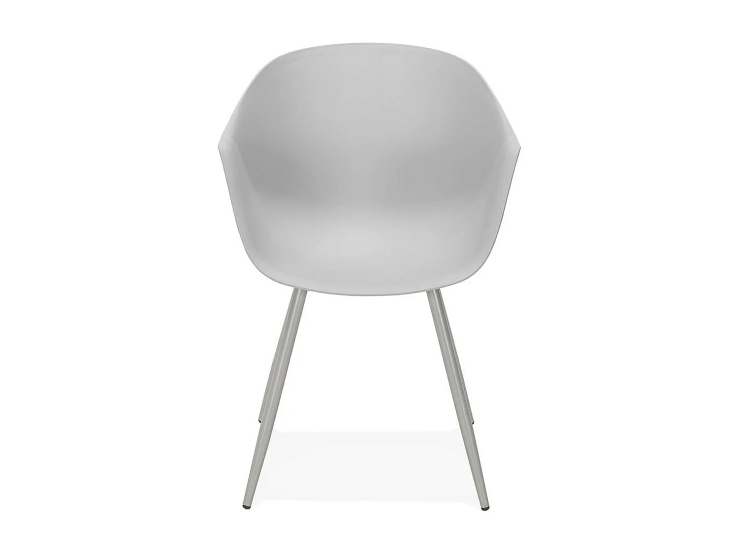 Chaise Design avec Accoudoirs "Sinco" 85cm Gris