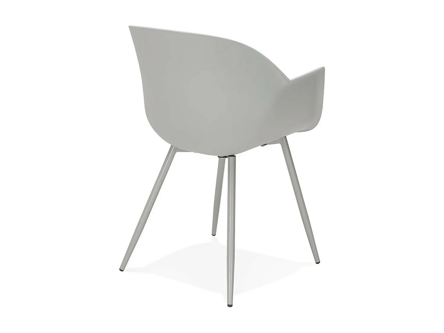 Chaise Design avec Accoudoirs "Sinco" 85cm Gris