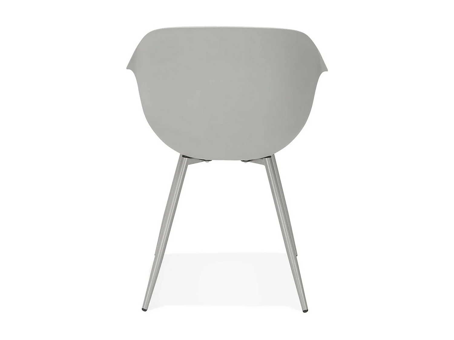 Chaise Design avec Accoudoirs "Sinco" 85cm Gris