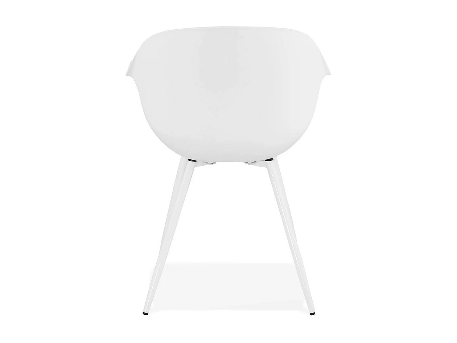 Chaise Design avec Accoudoirs "Sinco" 85cm Blanc