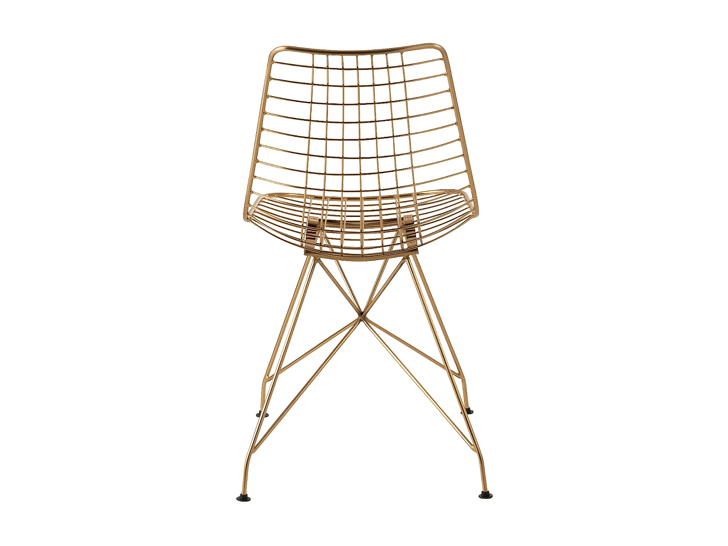 Narsh goudkleurige metalen eetkamerstoel L 44 cm