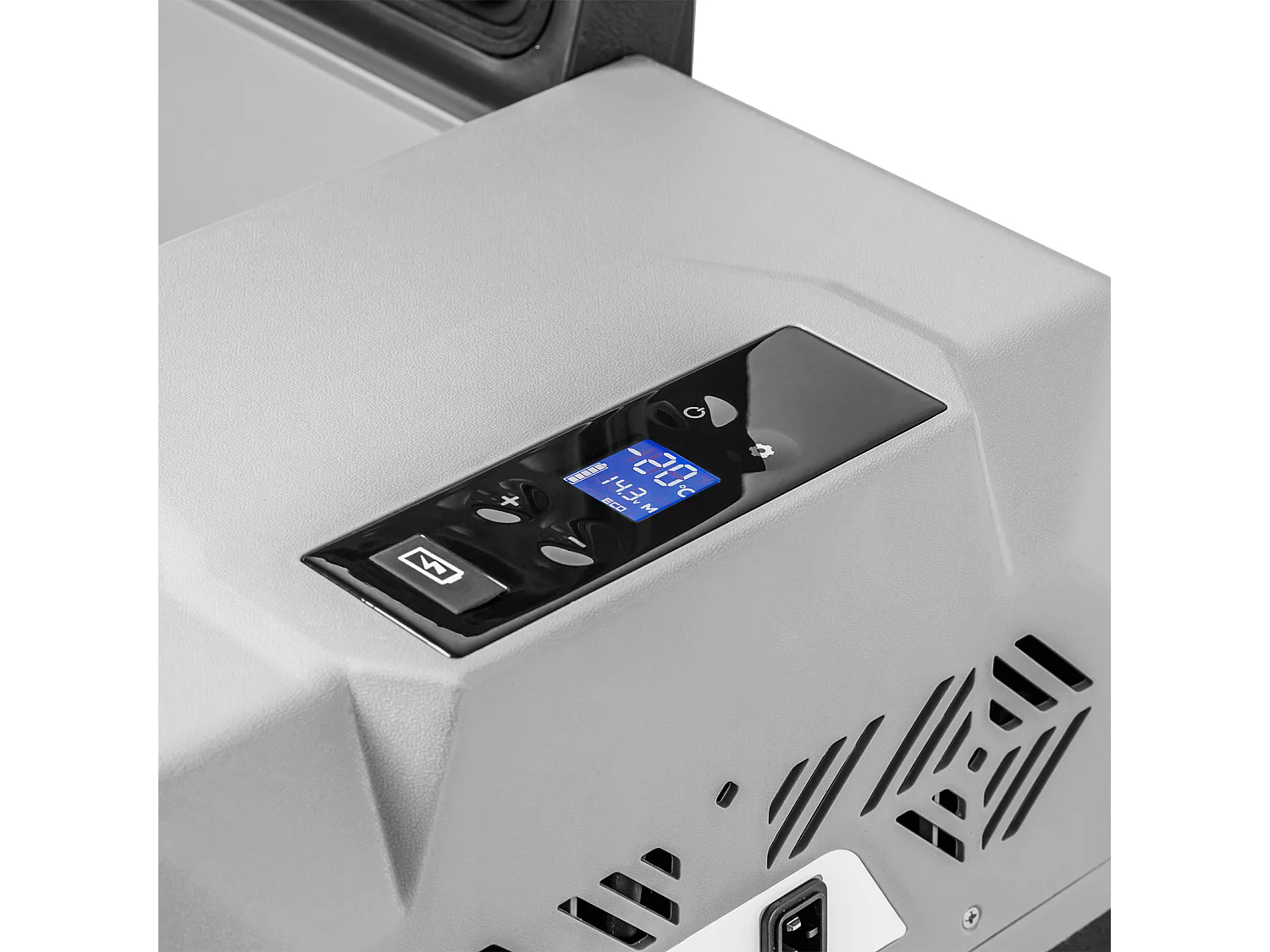 Nevera portátil eléctrica gris 58,6x37,8x54,5cm HOMCOM