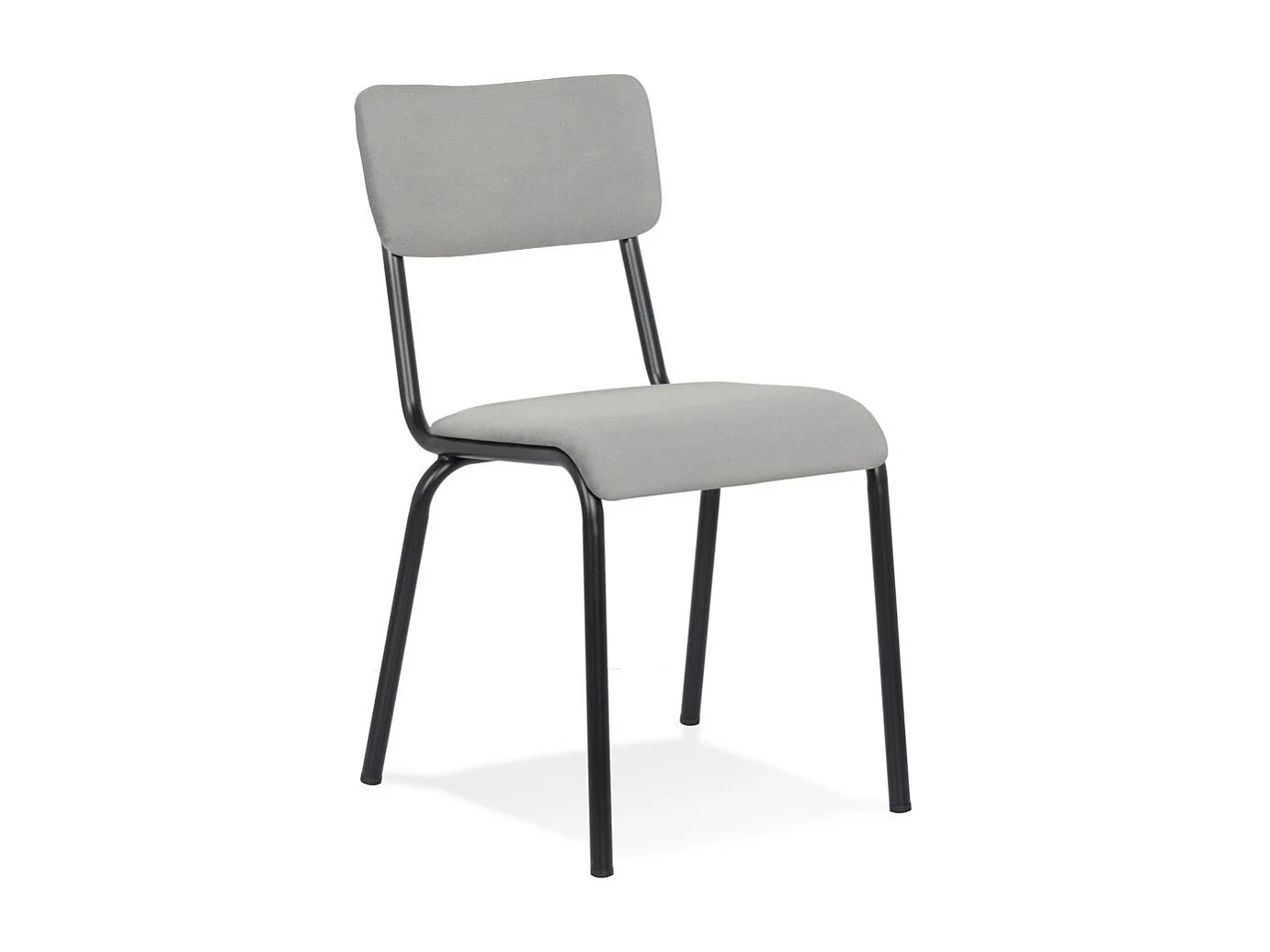 Chaise Design en Velours "Politano" 83cm Gris