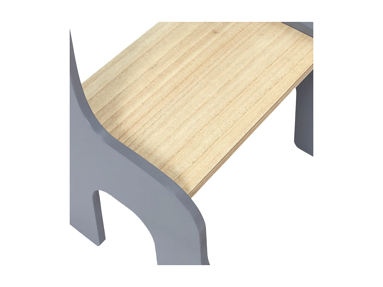 Chaise Enfant Dino Gris, Marron