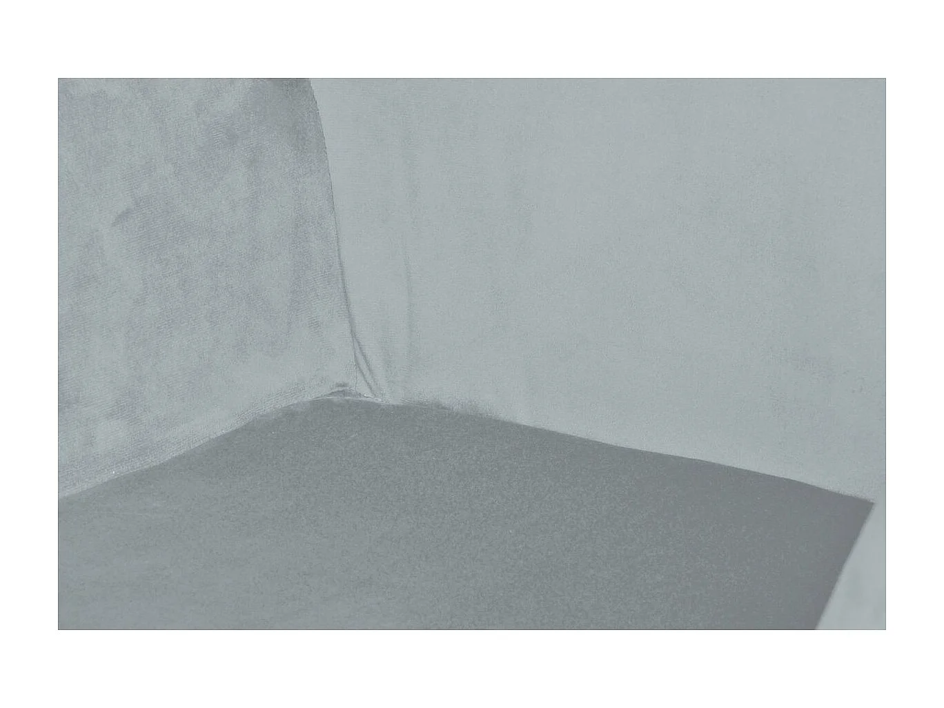 Chaise Design en Velours "Eliot" 87cm Gris