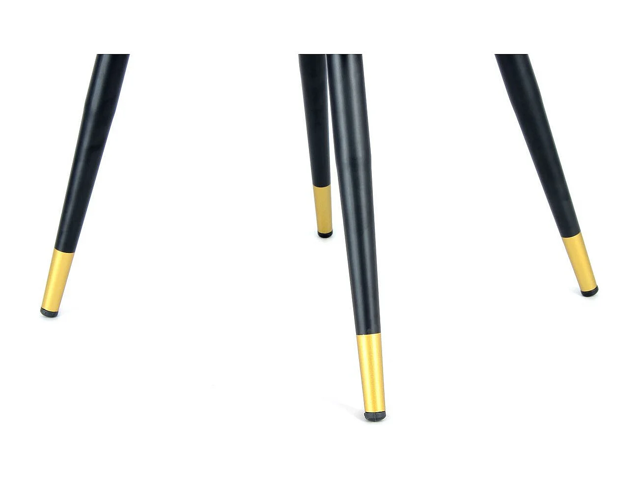 Chaise Déco en Velours "Amino" 86cm Vert & Noir