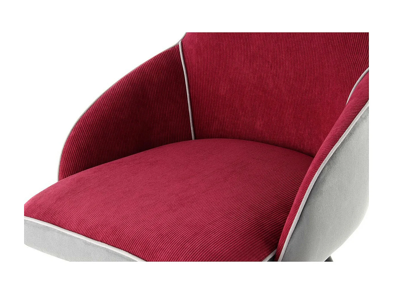 Chaise Déco "Carol" 87cm Rouge