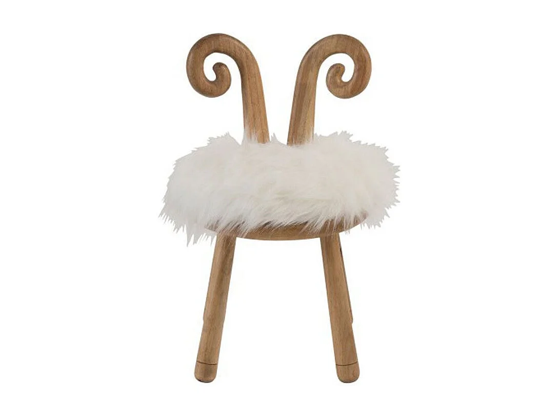 Chaise Enfant Design "Oreille Mouton" 56cm Naturel