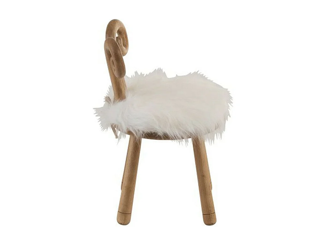 Chaise Enfant Design "Oreille Mouton" 56cm Naturel