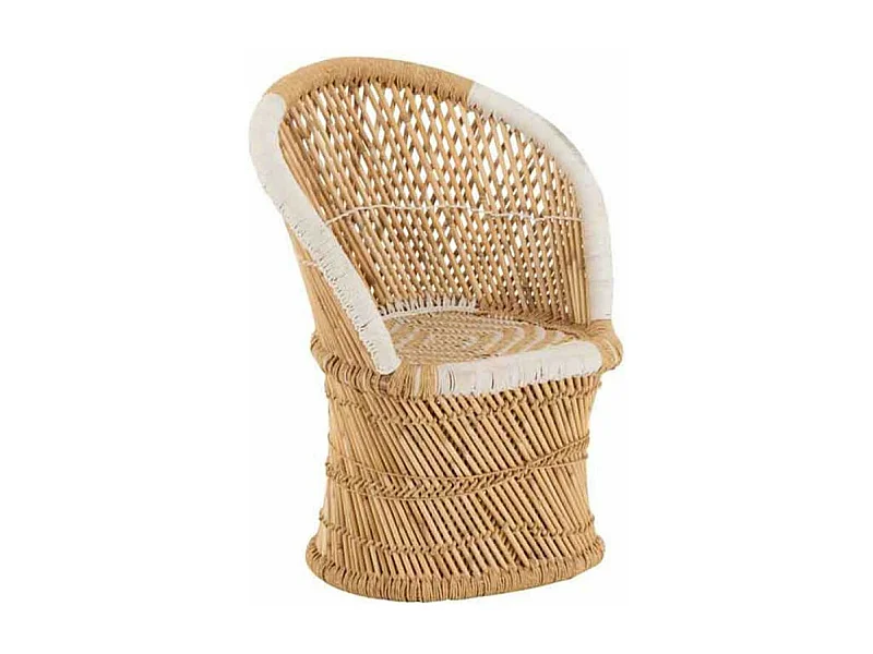 Fauteuil Enfant en Bambou "Smocla" 78cm Naturel