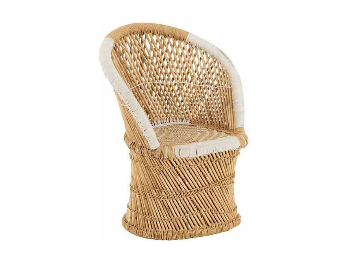 Fauteuil Enfant en Bambou "Smocla" 78cm Naturel