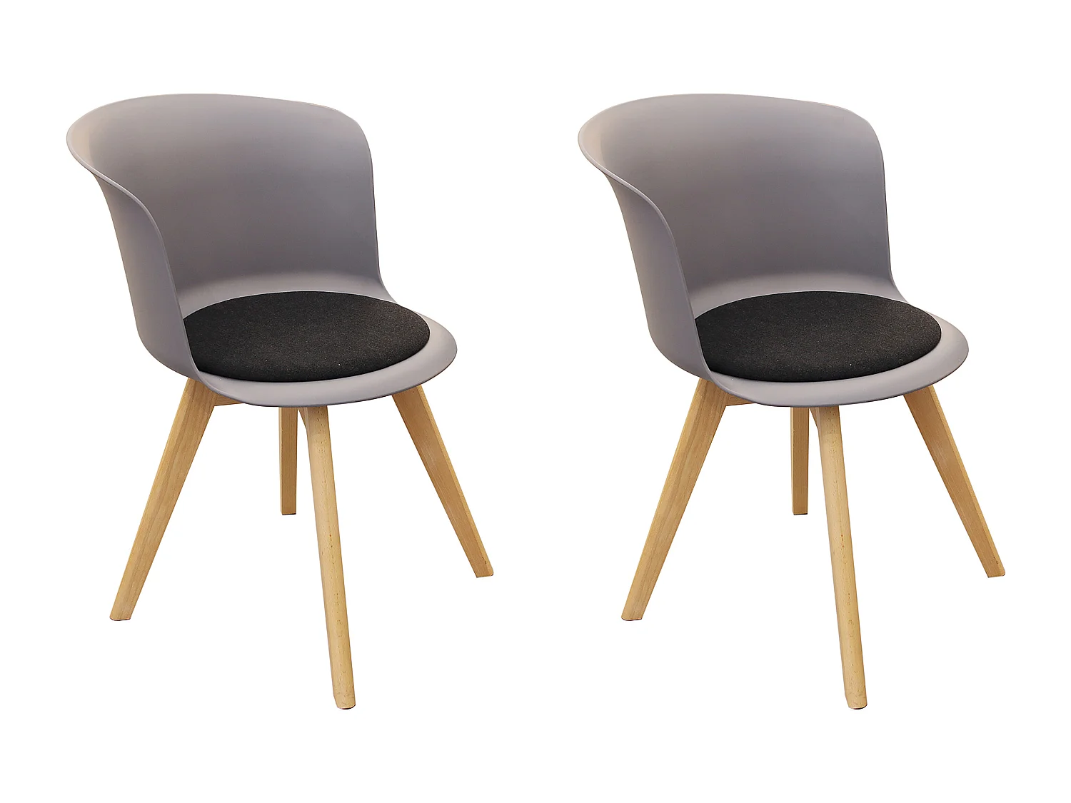 Chaise Enko Gris - Lot De 2