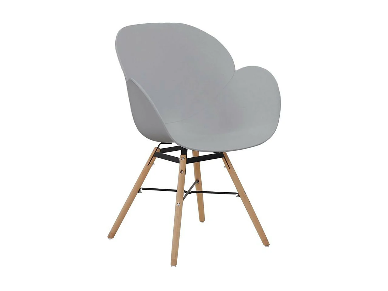 Lot de 2 Chaises Design "Amalia" 83cm Gris