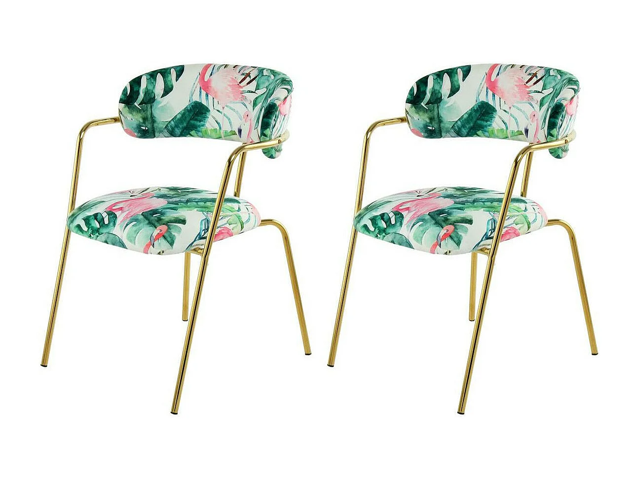 Lot de 2 Chaises Design "Forest II" 79cm Vert