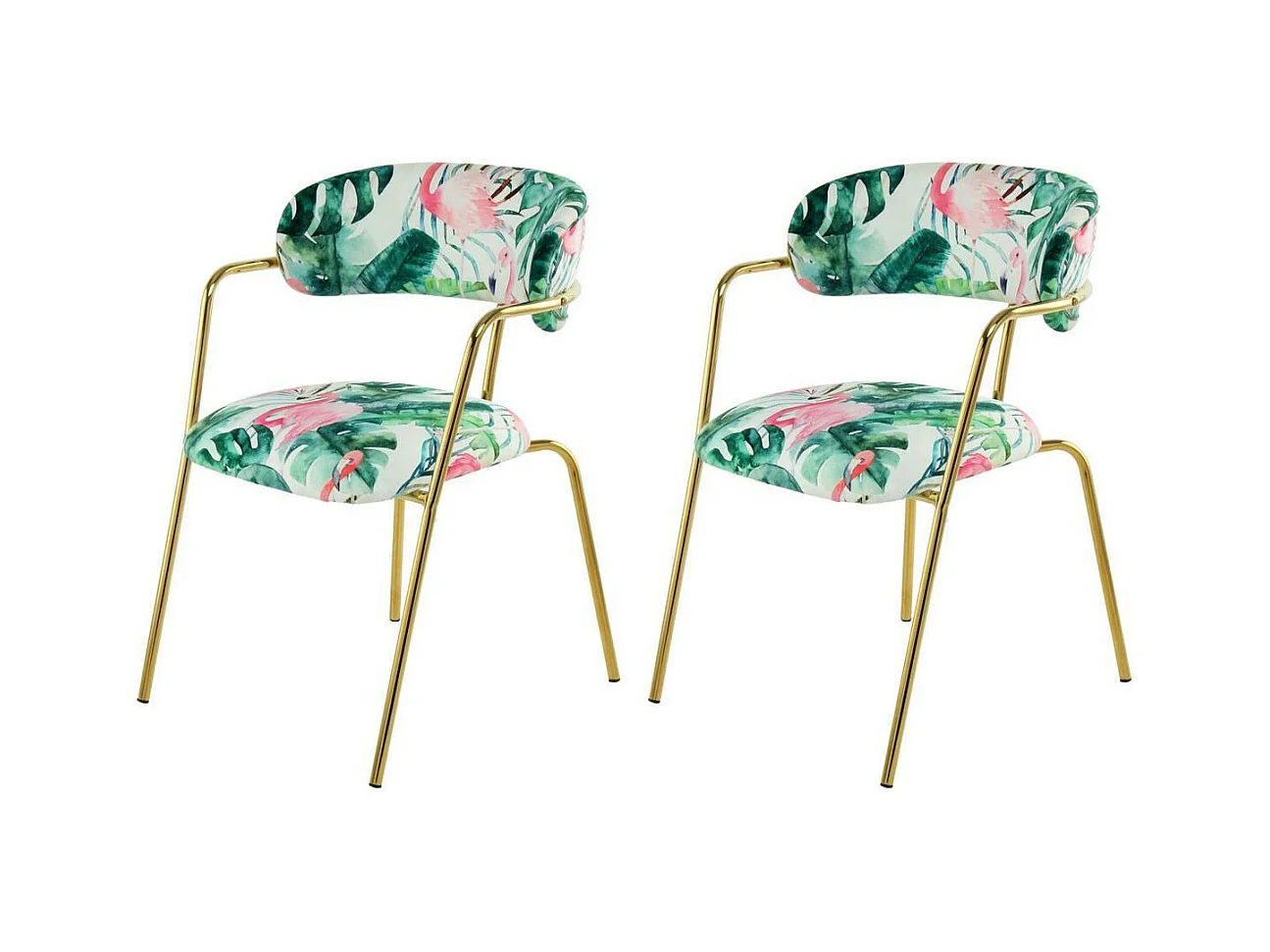 Lot de 2 Chaises Design "Forest II" 79cm Vert