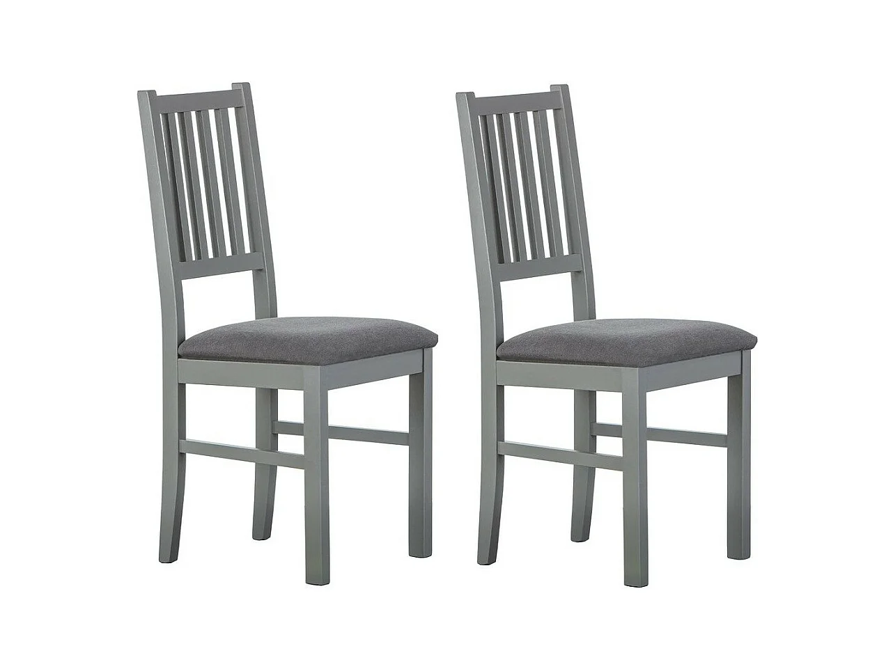 Lot de 2 Chaises Deisgn "Zerno" 95cm Gris