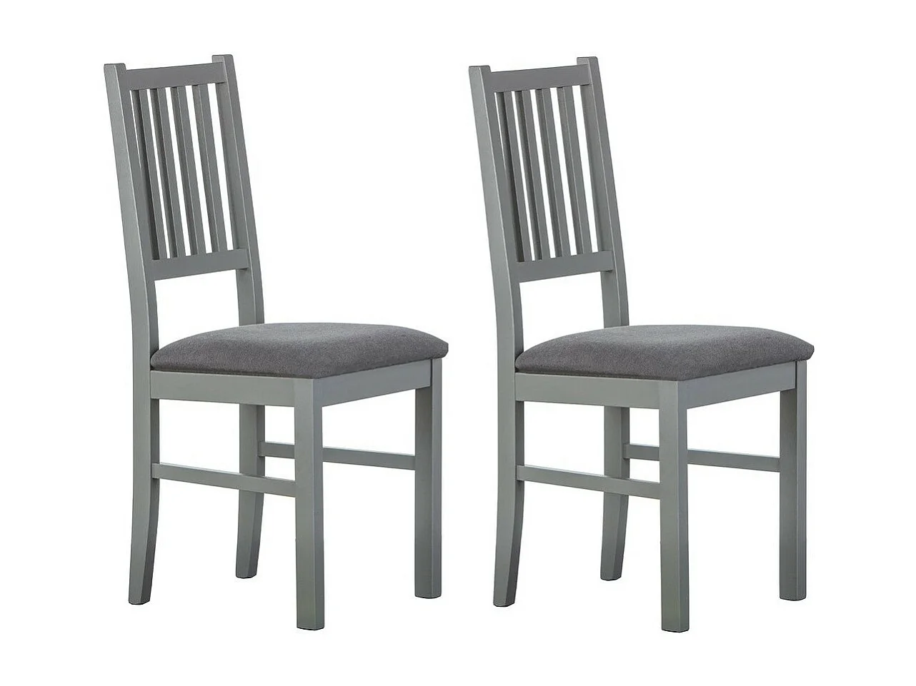 Lot de 2 Chaises Deisgn "Zerno" 95cm Gris