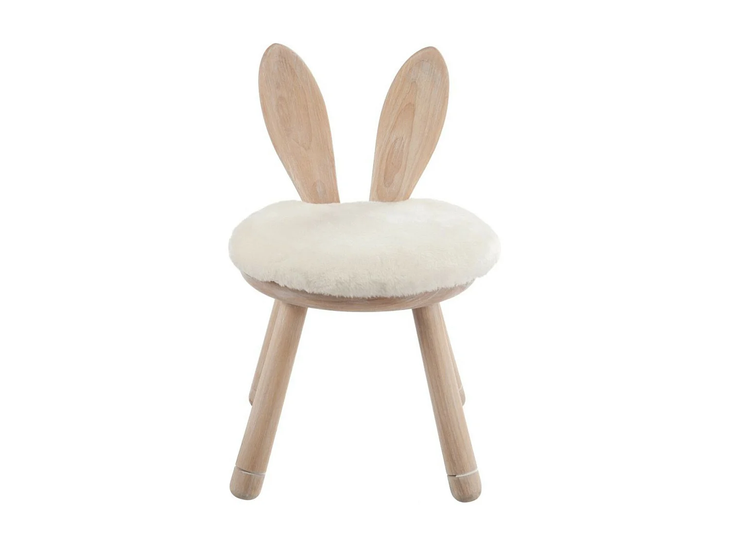 Chaise pour Enfant "Oreilles Lapin" 56cm Naturel