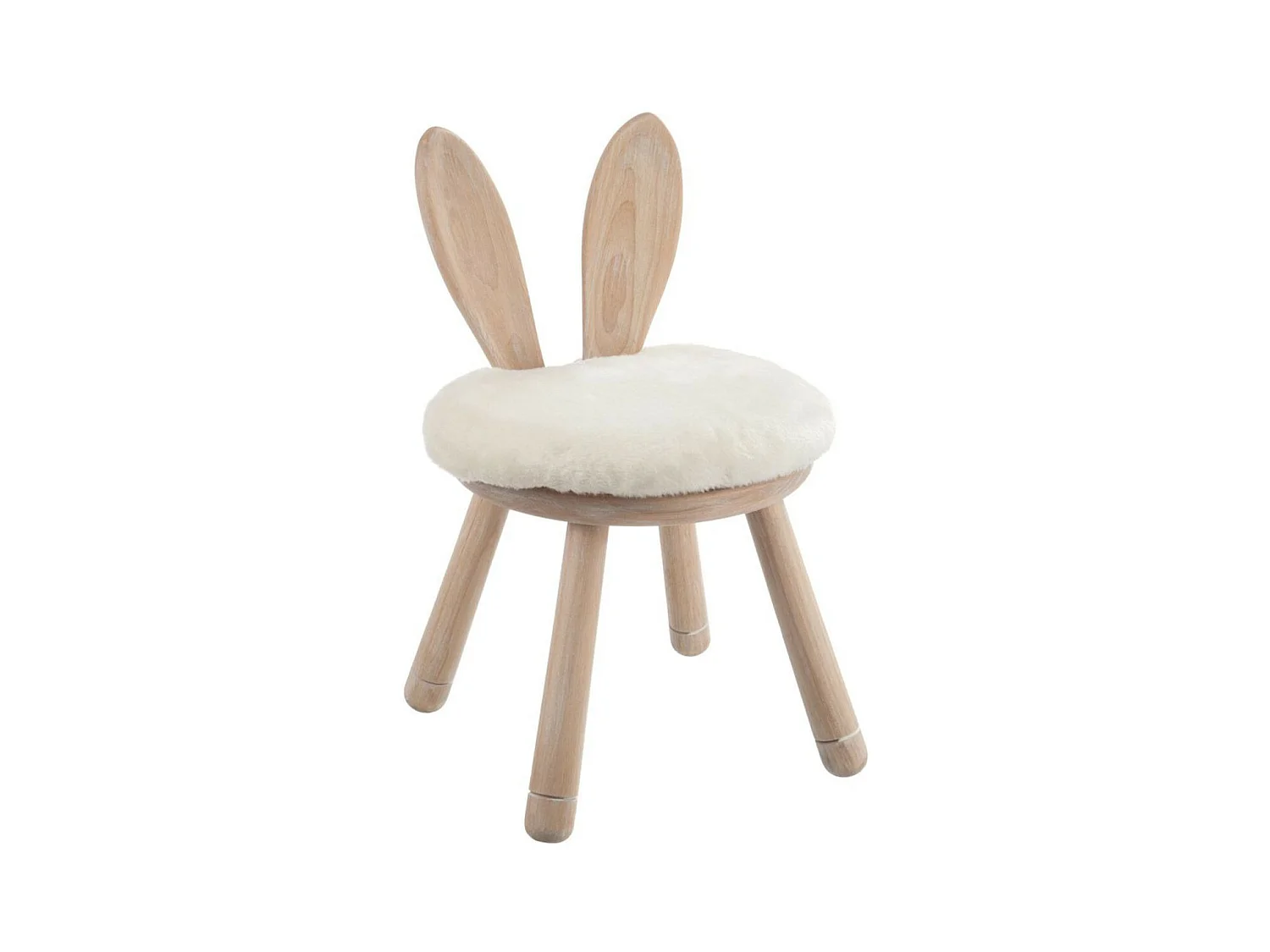 Chaise pour Enfant "Oreilles Lapin" 56cm Naturel