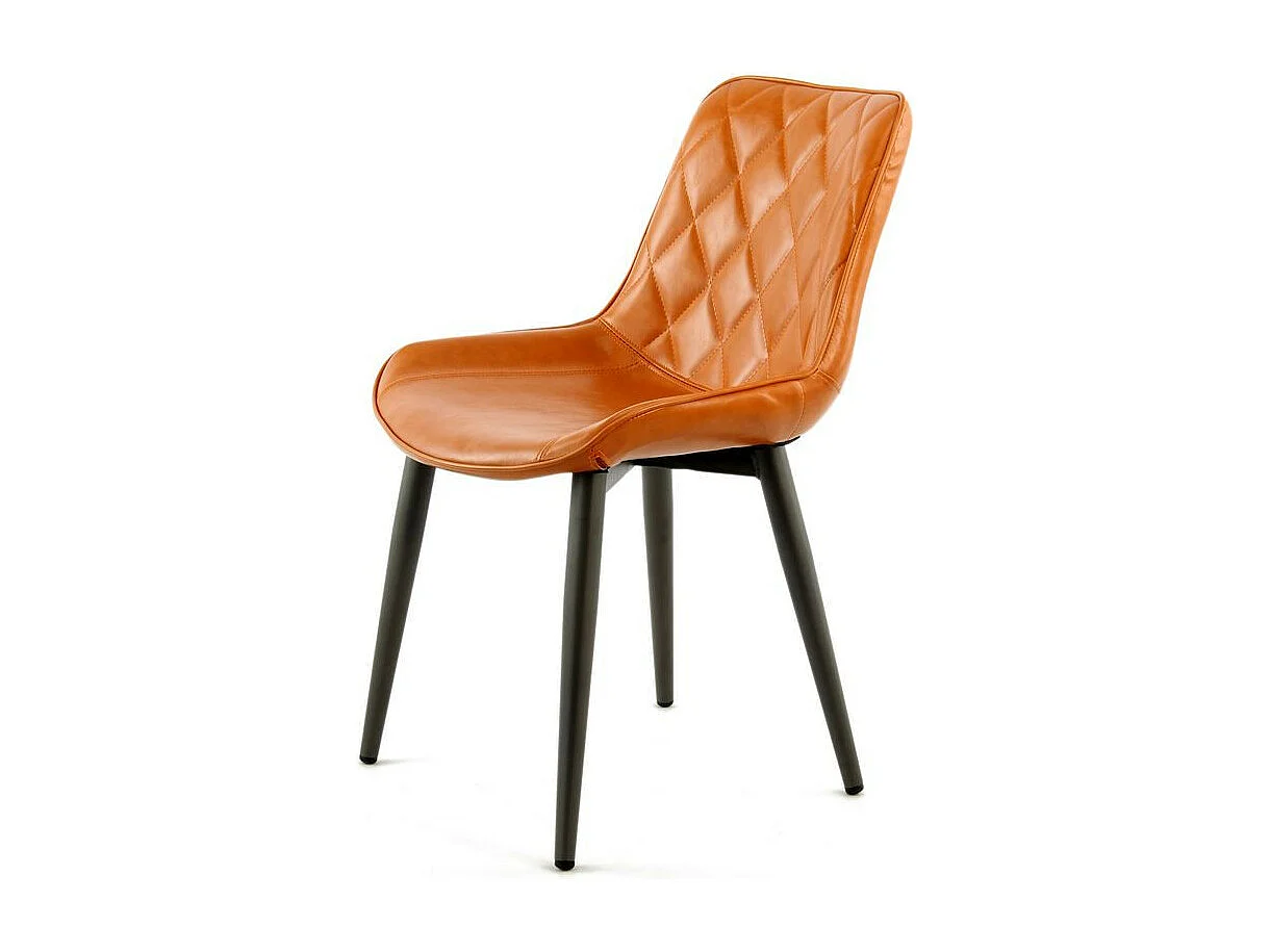Lot de 2 Chaises Design "Cecil" 81cm Orange