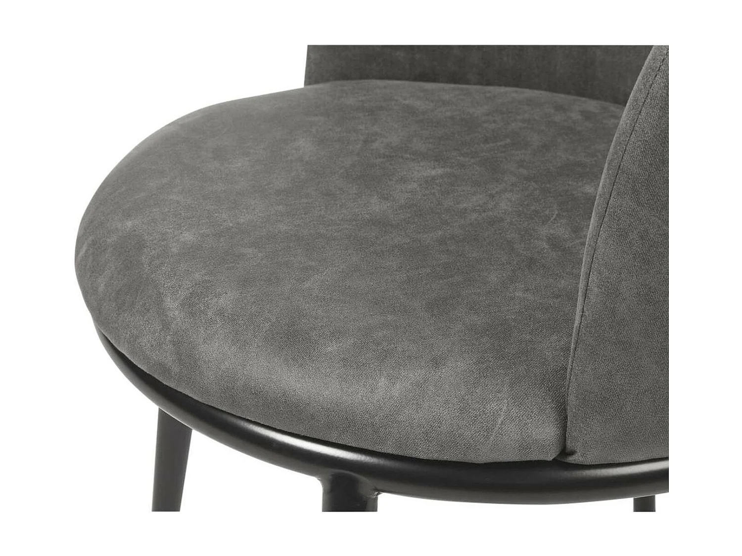 Lot de 2 Chaises Design "Pinson" 73cm Anthracite