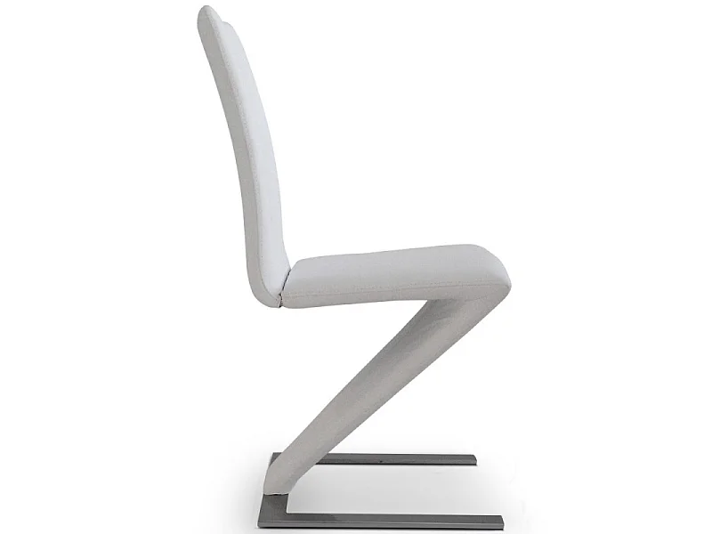 Lot de 2 Chaises Design "Twizy" 93cm Blanc