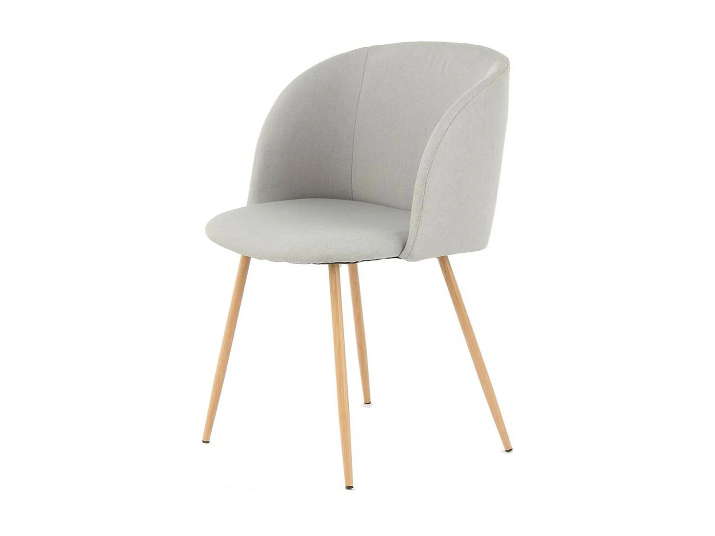 Lot de 2 Chaises Déco "Celina" 84 cm Gris