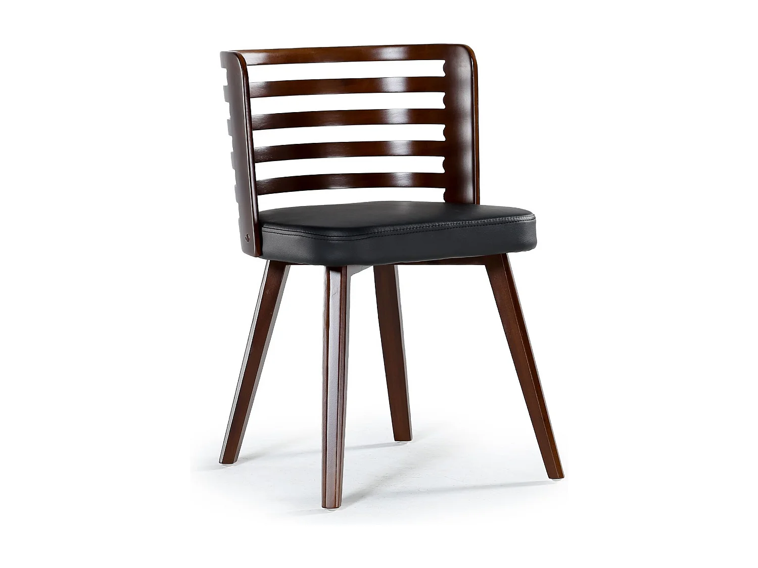 Lot de 2 chaises scandinave Koxy bois noisette et Noir