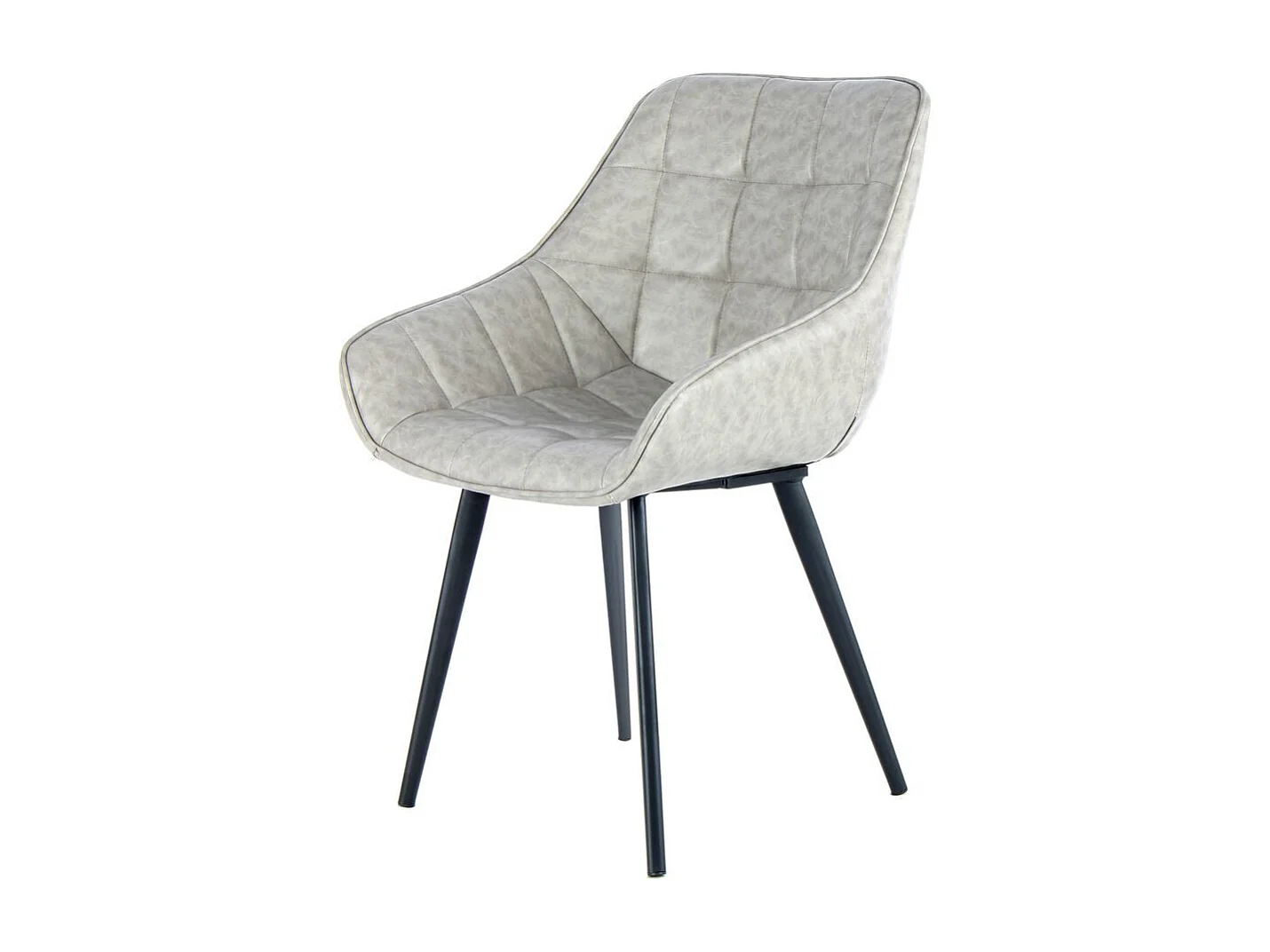 Lot de 2 Chaises Rétro "Demi" 88cm Gris & Noir