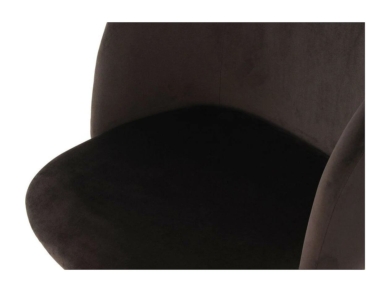 Lot de 2 Chaises en Velours "Celina" 84 cm Noir