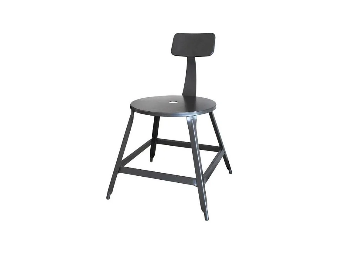 Lot de 2 Chaises Vintage "Madison" 83cm Gris
