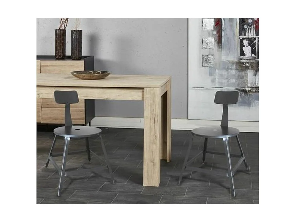 Lot de 2 Chaises Vintage "Madison" 83cm Gris