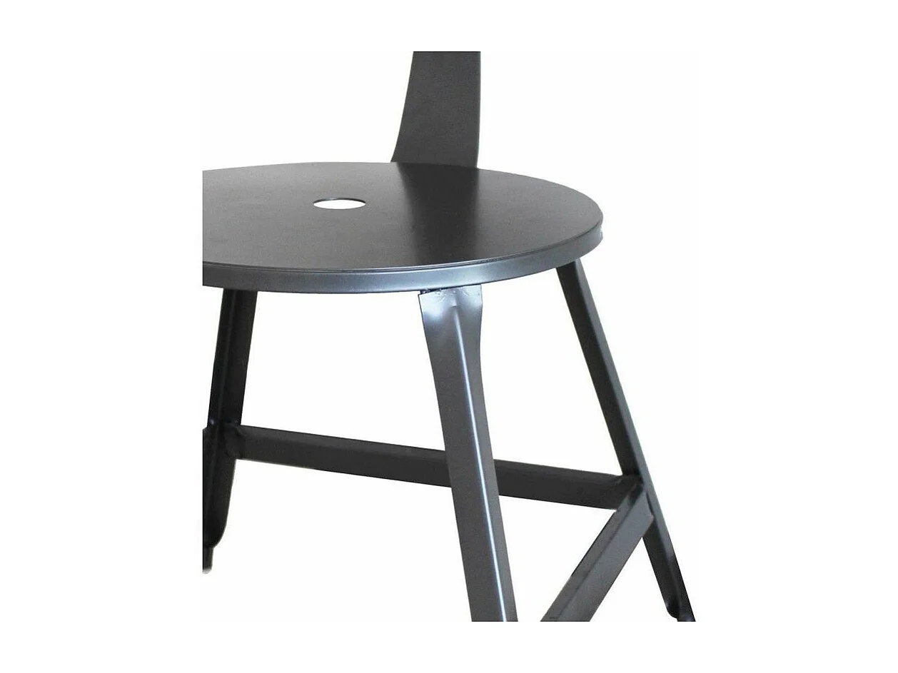 Lot de 2 Chaises Vintage "Madison" 83cm Gris