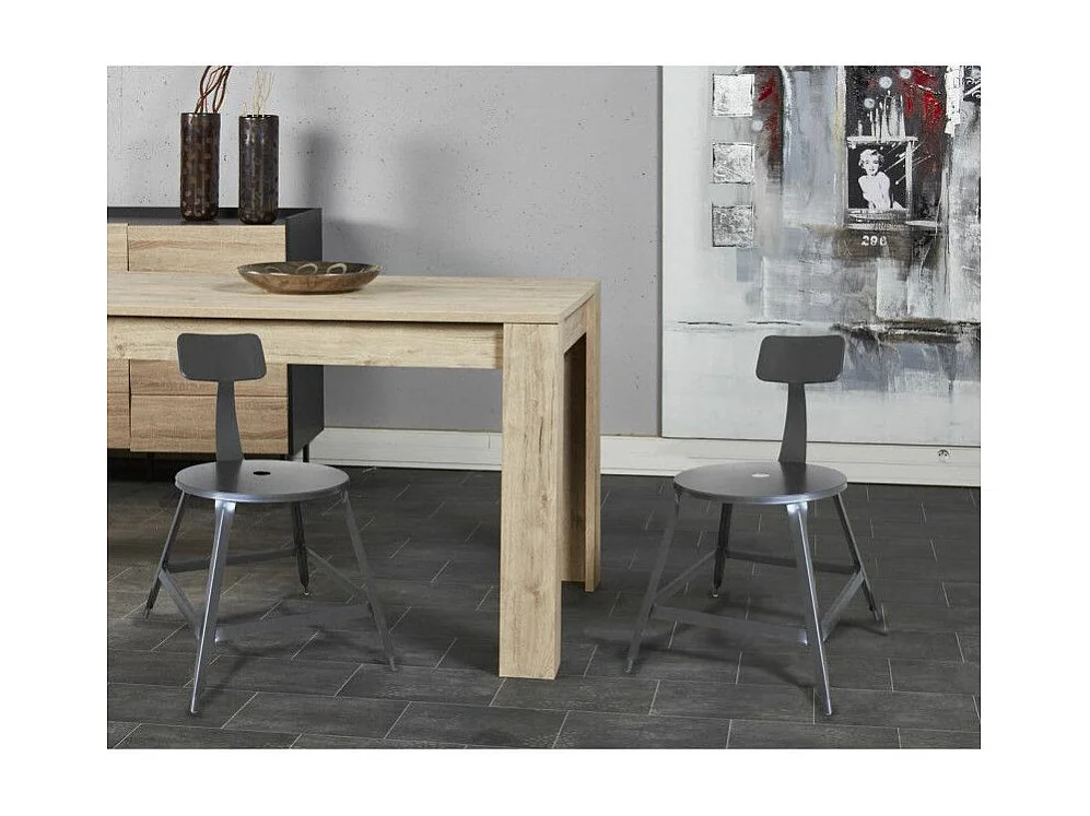 Lot de 2 Chaises Vintage "Madison" 83cm Gris