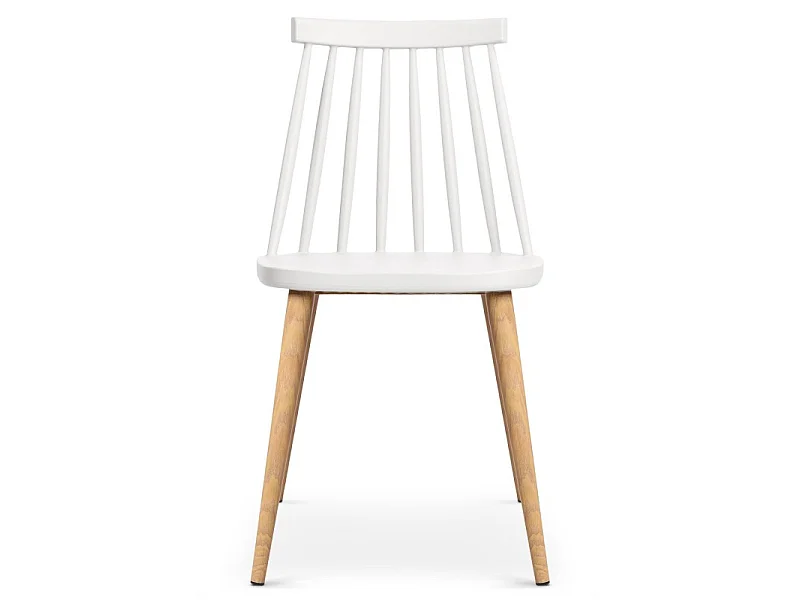 Lot de 2 Chaises Scandinave "Beaune" 77cm Blanc