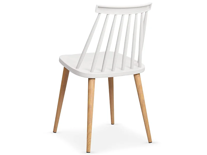 Lot de 2 Chaises Scandinave "Beaune" 77cm Blanc