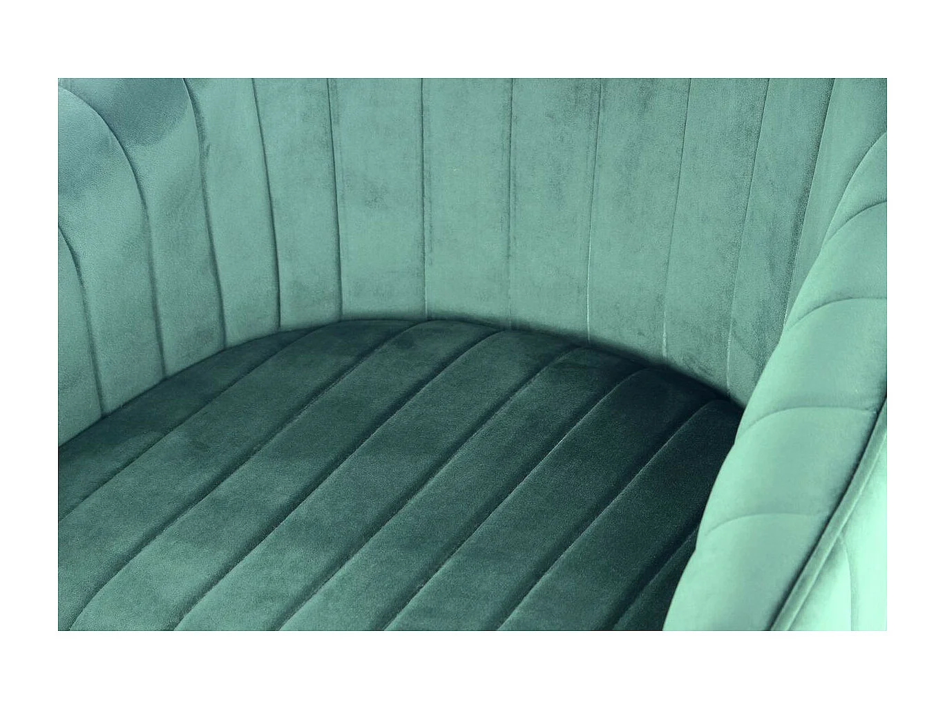 Lot de 2 Chaises en Velours "Jodie" 86cm Vert