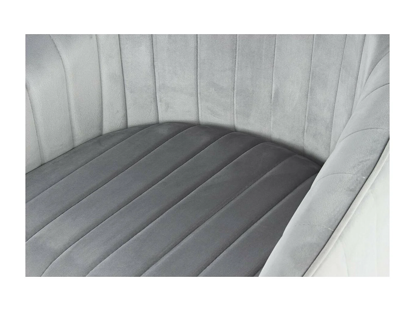 Lot de 2 Chaises en Velours "Jodie" 86cm Argent