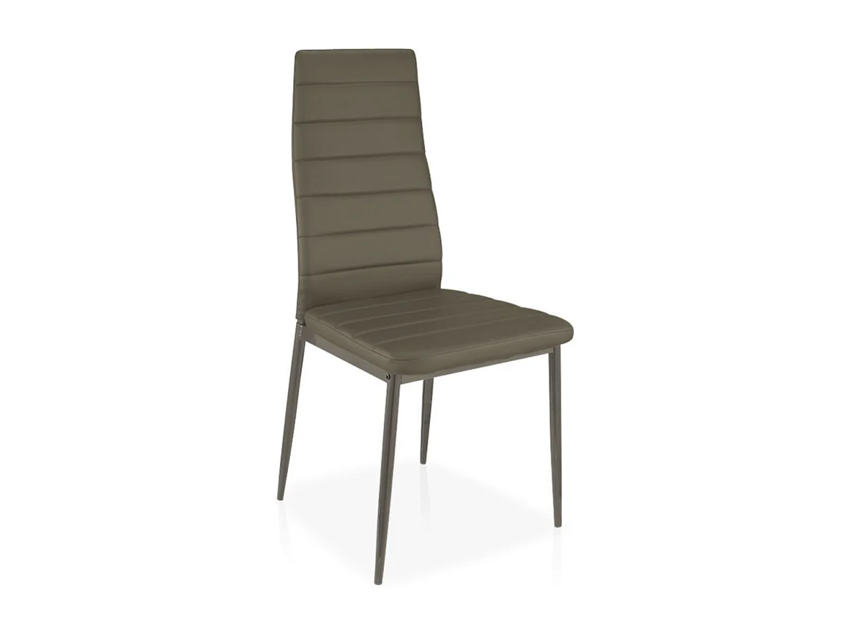 Lot de 4 Chaises Design "Kaïus" 95cm Taupe