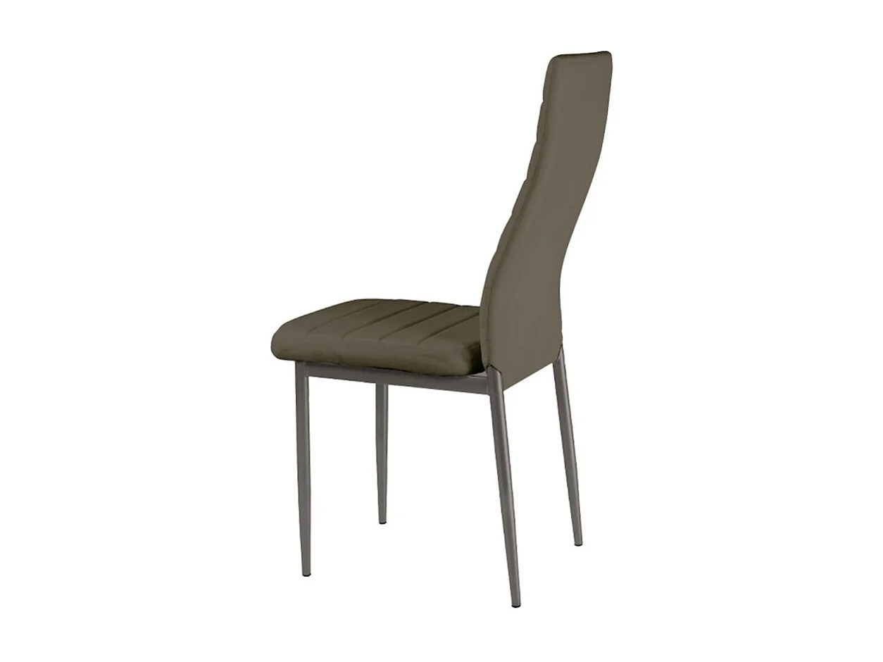 Lot de 4 Chaises Design "Kaïus" 95cm Taupe