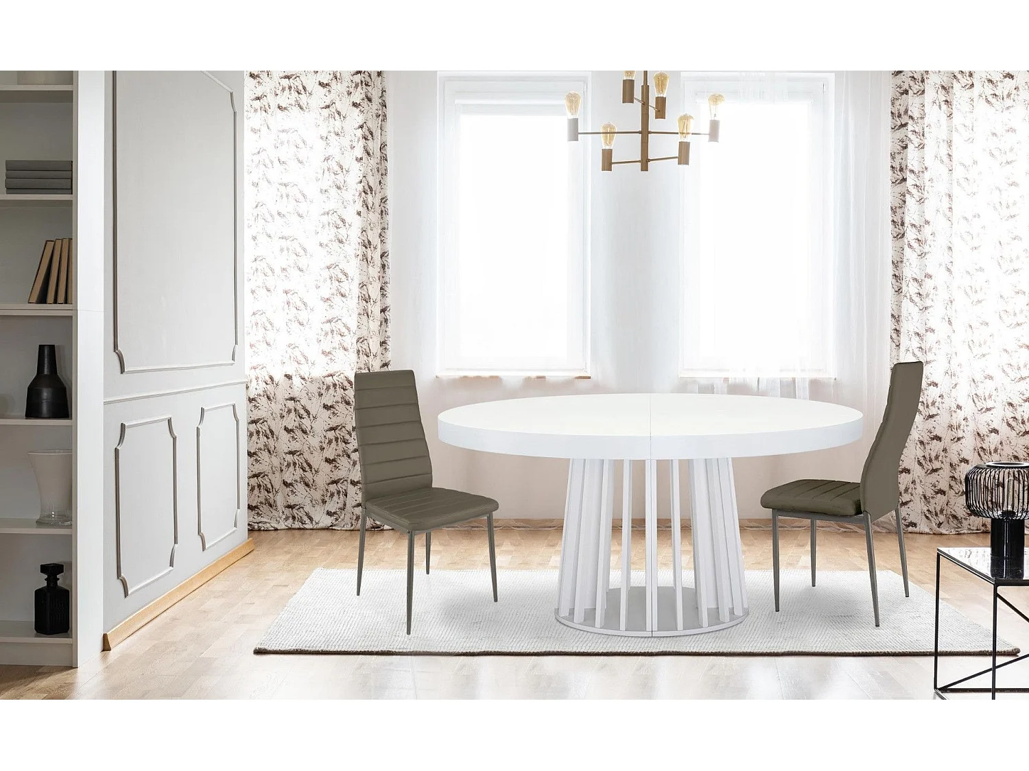 Lot de 4 Chaises Design "Kaïus" 95cm Taupe