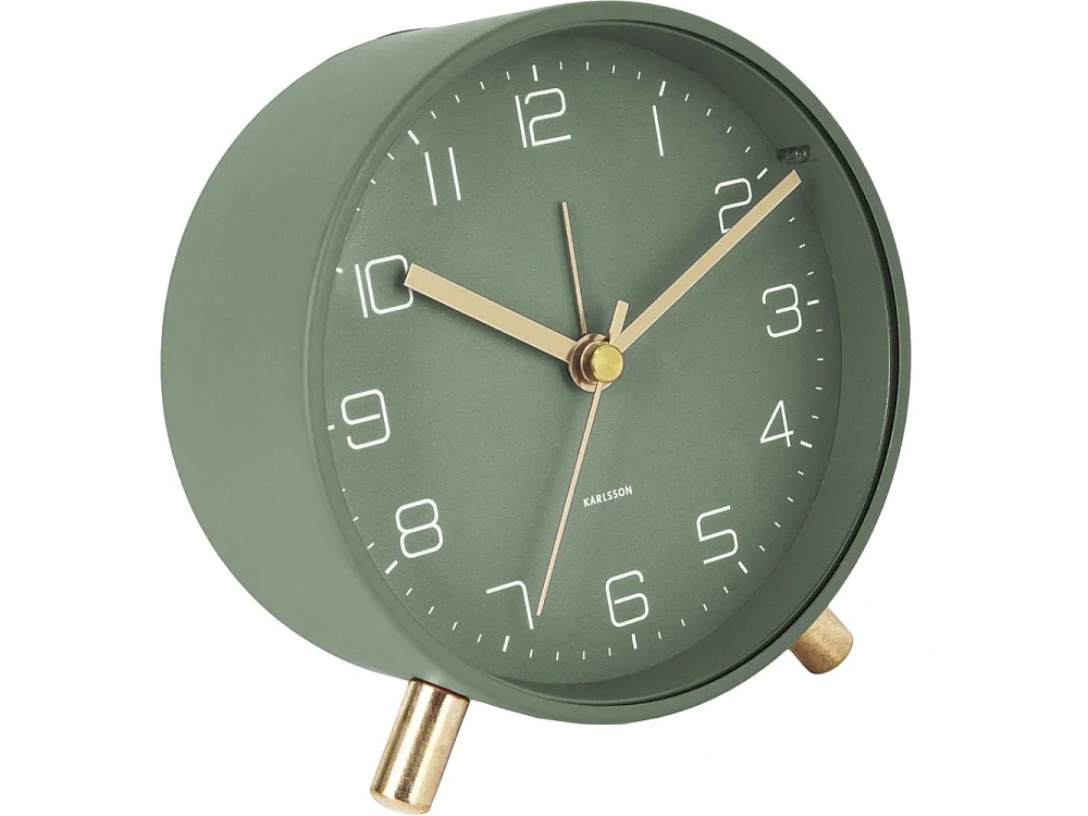 Wecker aus mattem Metall Lofty