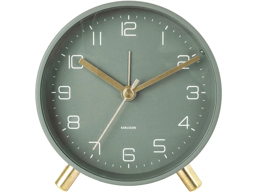 Wecker aus mattem Metall Lofty