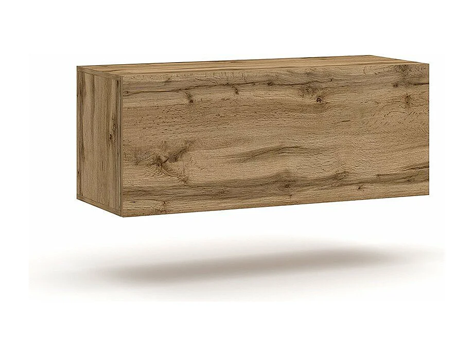 Meuble TV mural avec 2 compartiments - L100 cm x H40 cm