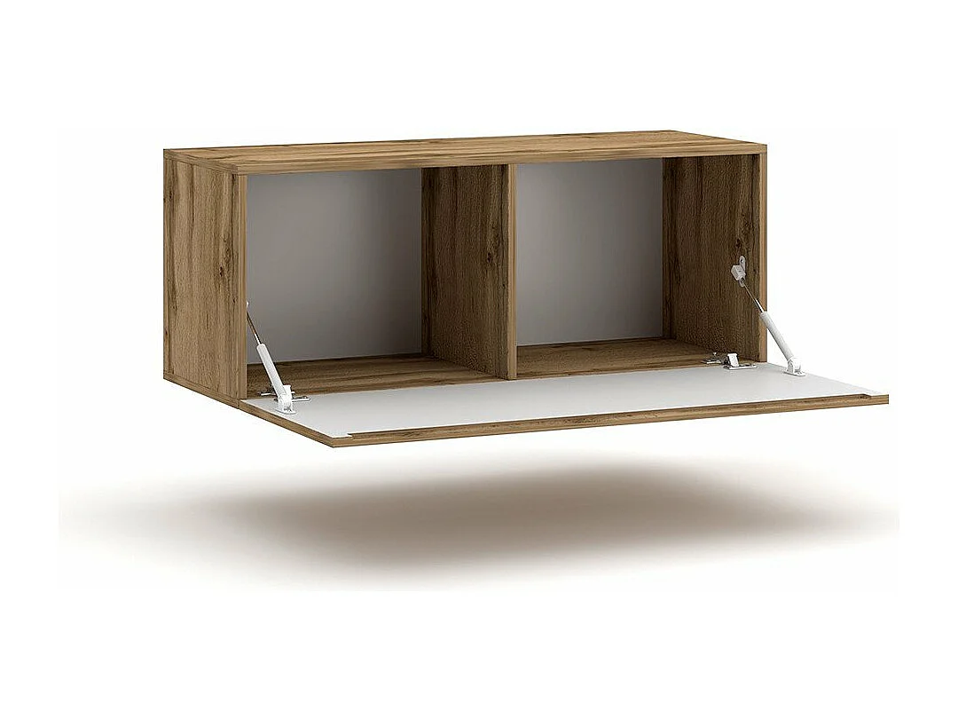 Meuble TV mural avec 2 compartiments - L100 cm x H40 cm