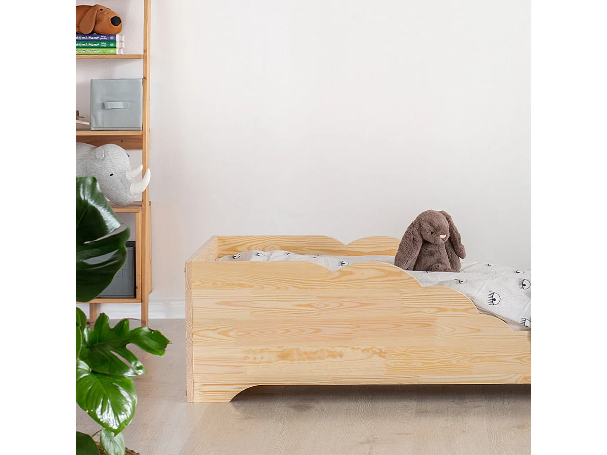 Cama 90x200 con somier Blandine Madera