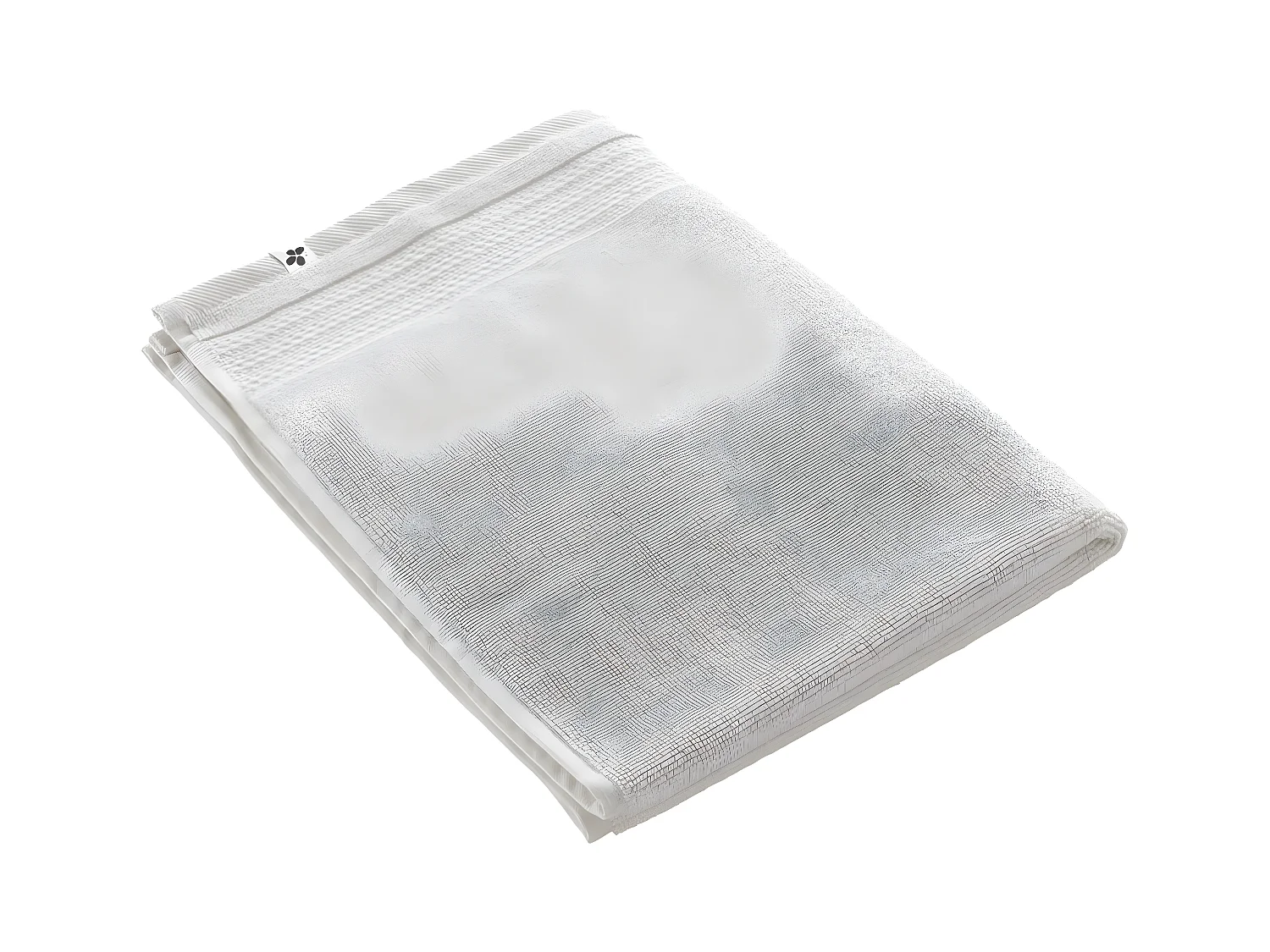 EMMA - Tapis de Bain 50x70cm en Coton Bio Coloris Chantilly