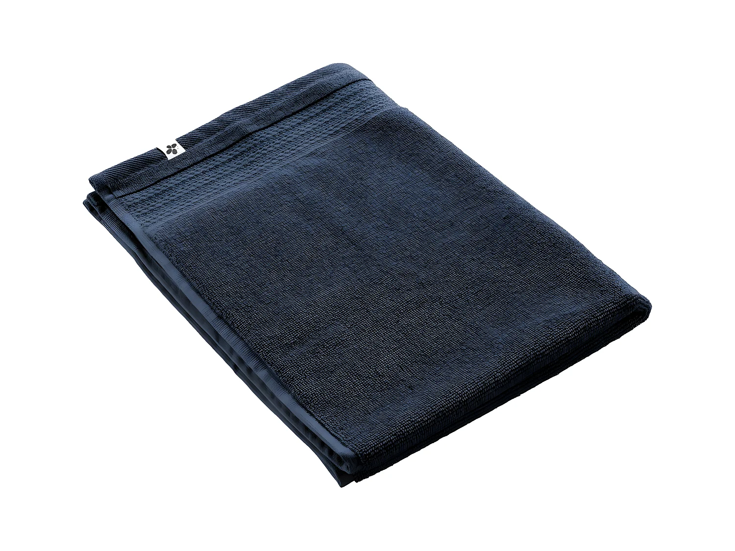 EMMA - Tapis de Bain 50x70cm en Coton Bio Coloris Minuit